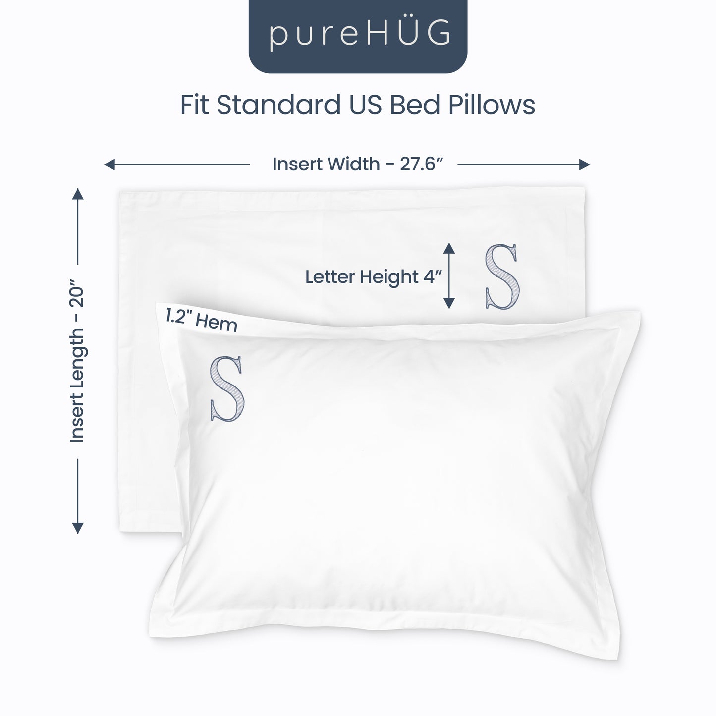 Monogrammed Pillow Shams (Set of 2) - S