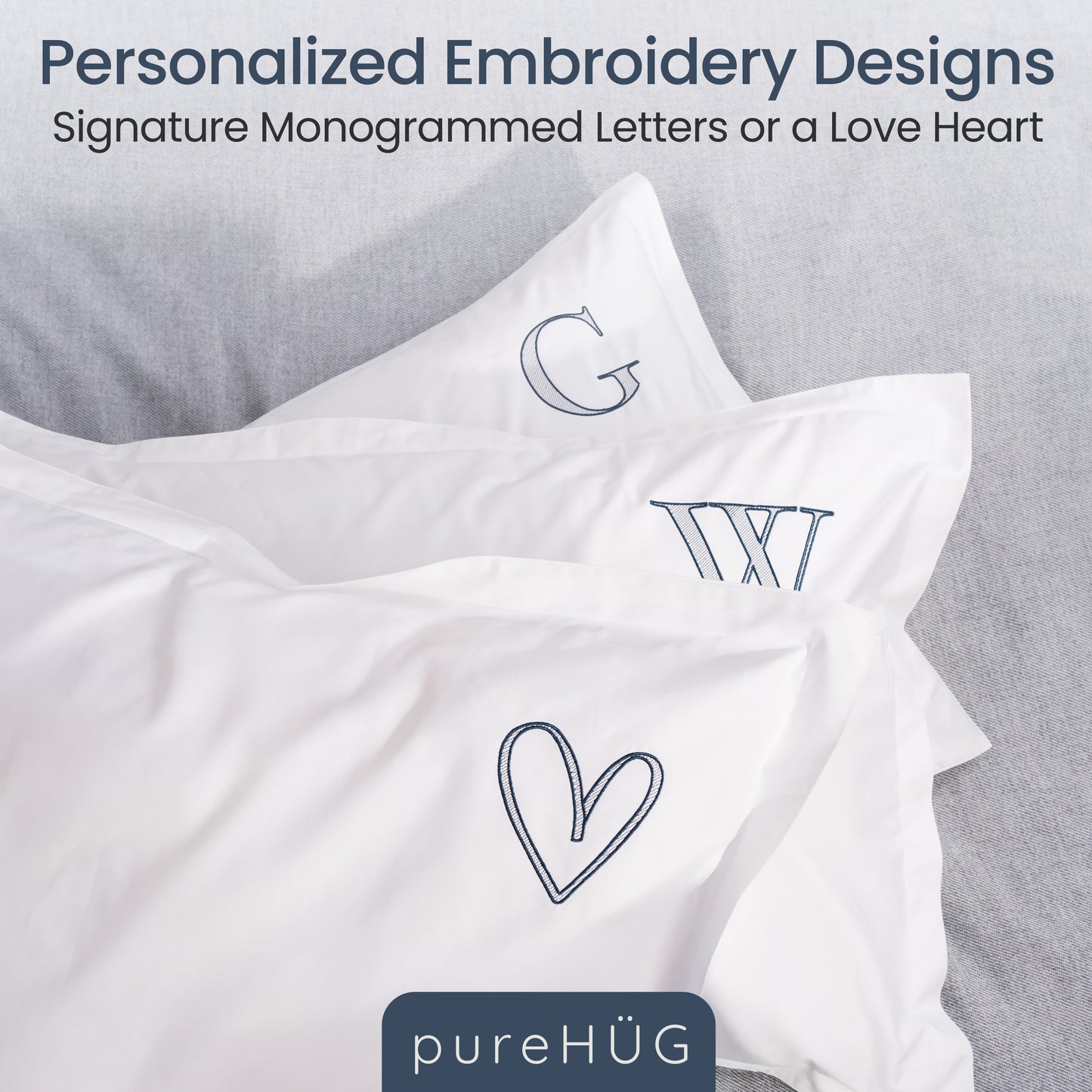 Monogrammed Pillow Shams (Set of 2) - A