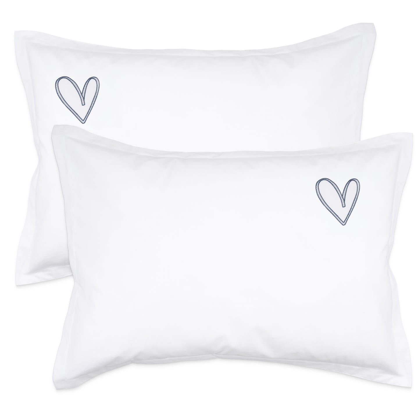 Monogrammed Pillow Shams (Set of 2) - Heart