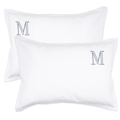 Monogrammed Pillow Shams (Set of 2) - M