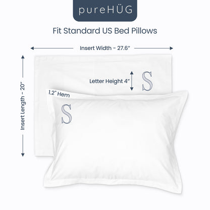 Monogrammed Pillow Shams (Set of 2) - S